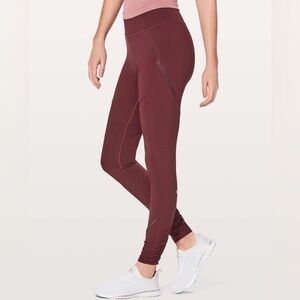 Lululemon Rain-On Train-On Tight Leggings Redwood Size 4